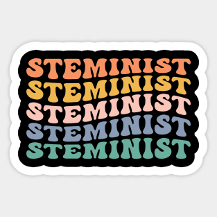 Steminist Science Technology Engineering Math STEM Sticker